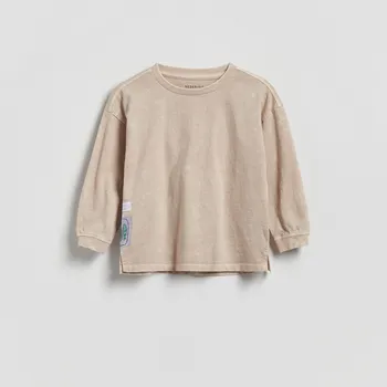 Reserved - Bavlněné tričko s dlouhými rukávy - tělová - 035IT-02X - 035IT-02X-110