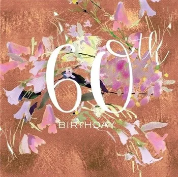 Obraz Přání čtverec s obálkou - 60. narozeniny