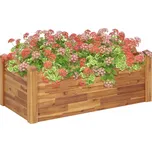 Zvýšený zahradní květináč, 110x60x44 cm, masivní akáciové dřevo