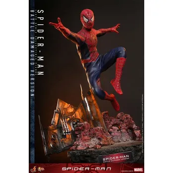 Hračka Spider-Man - sběratelská figurka Spider-Man (Battle Damaged Version) Movie Masterpiece 30 cm