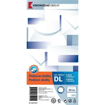 Obálka Obálka DL (110 x 220 mm) bílá
