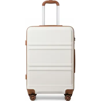Kono cestovní kufr na kolečkách ABS - 44L - béžovo hnědý K1871-1L-CM-20