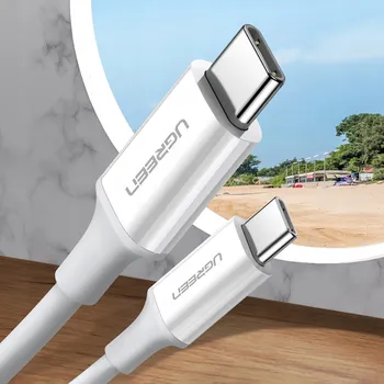 Datový kabel Kabel Ugreen USB typu C - USB typu C 1 m bílý