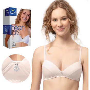 Dámské spodní prádlo Key dívčí podprsenka měkká, materiál polyamid, velikost 80BB