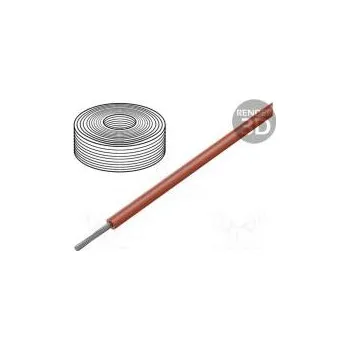 elektrický kabel Vodič SiF lanko Cu 25mm2 silikon červená -60÷180°C 300/500V