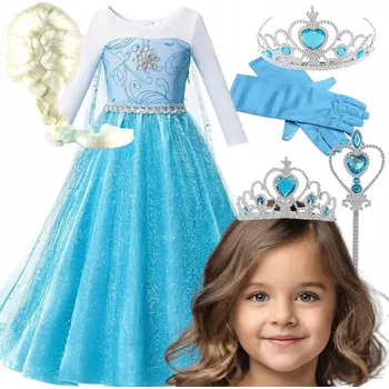 Karnevalový kostým Kostým Elsa Ledové Království 110-116