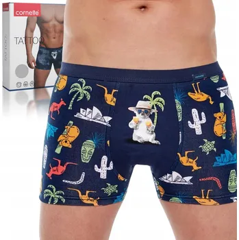 Boxerky Spodní Prádlo Boxerky Cornette modré, velikost XXL