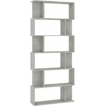 Knihovna Regál VidaXL 80 cm x 192 cm x 24 cm, odstíny šedé