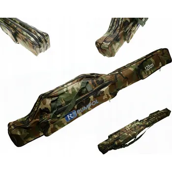 Pouzdro na prut RYBÁŘSKÉ POUZDRO TAŠKA NA PRUTY 2 KAPSY 3 KOMORY 120CM 200508