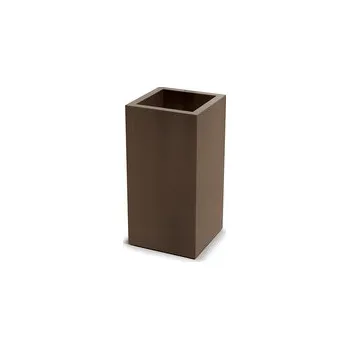 Květináč CUBLA SQUARE HIGH 29 cm - barva: rezavě hnědá