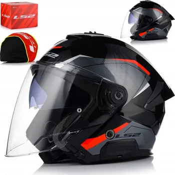 Helma na motorku MOTOCYKLOVÁ PŘILBA OTEVŘENÁ | LS2 OF618 VERSO II | LEHKÁ PŘILBA NA SKÚTR CHOPPER S CLONOU