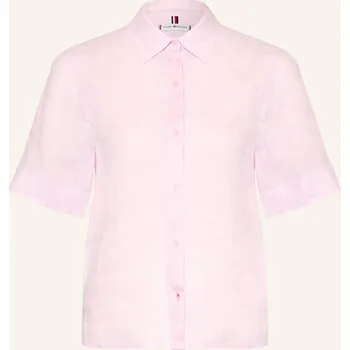 Dámská halenka Tommy Hilfiger Dámská Lněná Košile, světle růžová, 34
