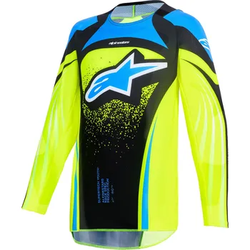 Moto dres Dětský motokrosový dres Alpinestars Techstar Nomur tmavě modro-fluo žluto-modrý L