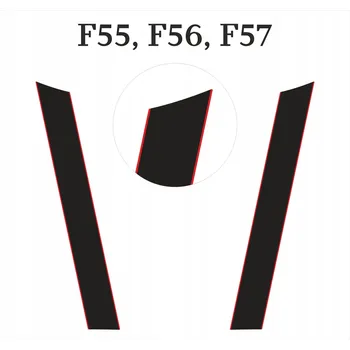 autokoberec Samolepky na kapotu pro MINI Cooper F55 F56 – bílé s černým obrysem