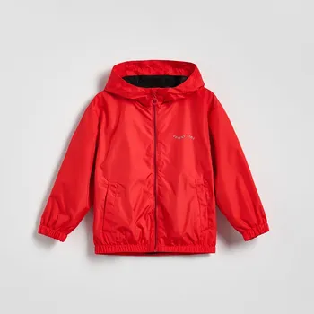 Dětská móda Reserved - Větrovka s kapucí - červená - 781HF-33X - 781HF-33X-110