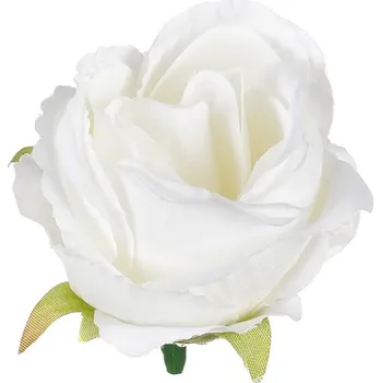 umělá květina Krémové umělé růže - 12 ks, realistické květiny pro dekorace Barva: bílá