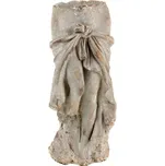 Betonový obal s antickými nohami, odolný, elegantní, 30x30 cm Barva: šedá