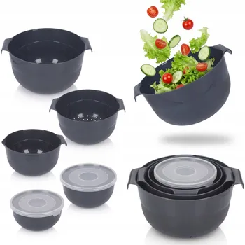 MISKY sada misek s víčky 5 ks pro skladování boxů