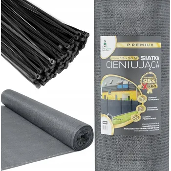 zahradní zástěna Stínící tkanina JohnGreen 1,5 x 50 m šedá 140 g/m2 95% zastínění