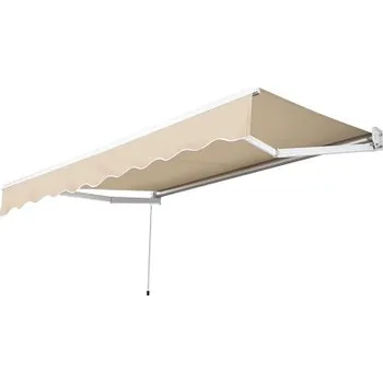 Markýza Markýza s ruční klikou 612341 beige, 250 x 200 cm, béžová - B YAHEETECH