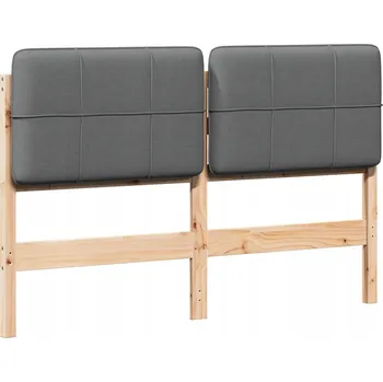 Čalouněné čelo postele s čelo Hnědá a světle šedá 135 cm