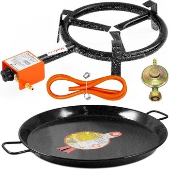 Pánev Perfect Home Pael-75 Paella pánev 50 cm s hořákem a hadicí, 3ks
