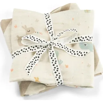 látková plena DONE BY DEER Mušelínové plenky Celebration 2ks pískové