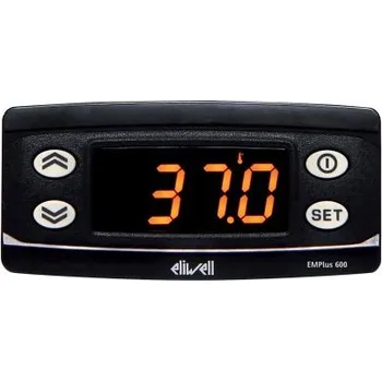 Indikátor teploty, řada: EMPLUS 600 230 V AC, rozsah: -150 → plus 650 °C (PT100), -40 → plus 750 °C (TCJ-K)