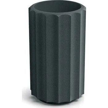Květináč RONA LINE HIGH 28 cm - barva: grafit