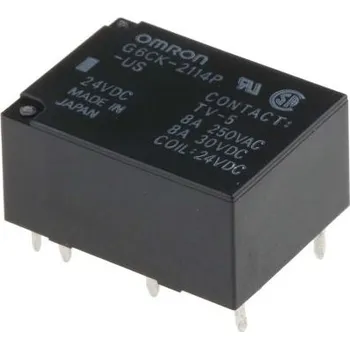 Relé Relé s blokováním SPDT Montáž na PCB 24V dc pro elektrické aplikace 8 A