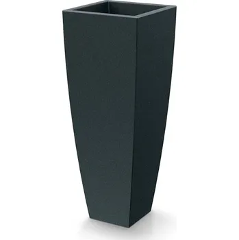 Květináč MOODA SQUARE HIGH 40 cm - barva: tmavě šedá