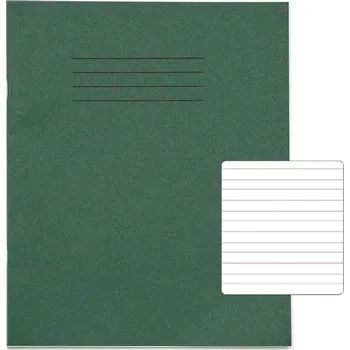 Kancelářská sestava Sešity na cvičení psaní Rhino A5, 4 mm, 32 stran, modré linkované s červenými linkami 16 mm, zelený