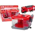 Myjnia Straży Pożarnej światła dźwięk woda