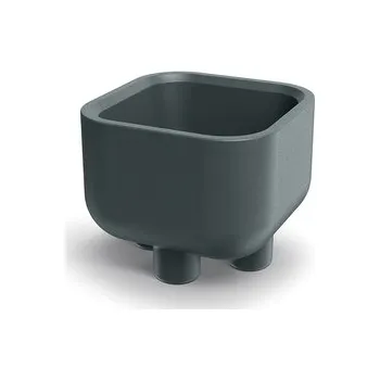 Květináč s nožičkami MOLTA SQUARE 48 cm - barva: grafit