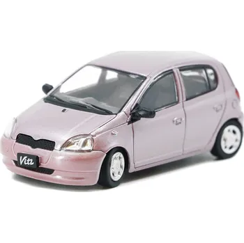 autíčko Toyota Yaris / Echo / Vitz 1998 RHD Pink 1:64 - BM Creations Toyota Yaris / Echo / Vitz 1998 - model auta 1/64