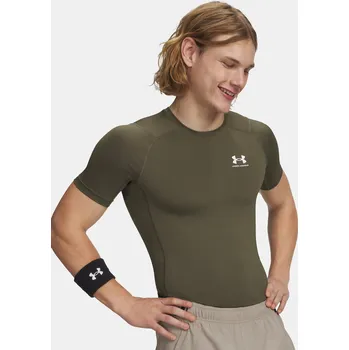 Pánské tričko Under Armour Pánské tričko UA HG Armour Comp SS 1361518-390 Zelená 3XL