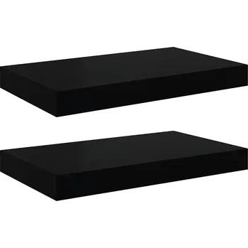 police Police MDF deska VidaXL 33 x 33 cm černá