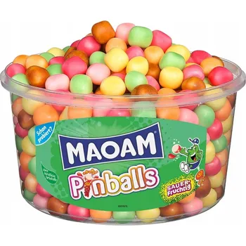 Bonbon MAOAM KRACHER ŽVÝKACÍ ŽVÝKACÍ BONBÓNY PINBALLS 1200 G