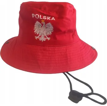 Klobouk Kovbojský klobouk pro fanoušky Polský se šňůrkou 58 cm