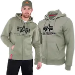 Mikina Alpha Industries Basic Zip Hoody - Olivová M