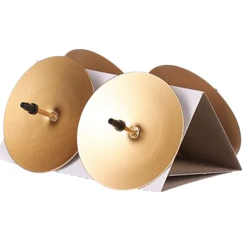 Vánoční dekorace Kovový zápich Bodec na svíčku, zlatý mat, 4 ks - elegantní dekorace Barva: Zlatá