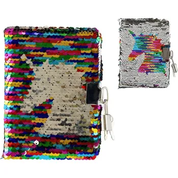 Kancelář Zápisník/blok s flitry měnícími se zámkem v sáčku - mix variant či barev