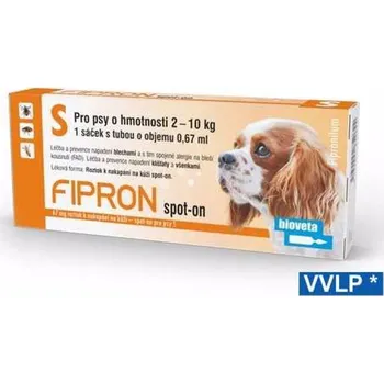 Bioveta Fipron 67mg Spot-On Dog S sol 1x0,67ml EXP 31.12.2025