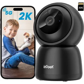 IP kamera WiFi IP kamera 2K 3MPx s AI, na baterii, DETEKCE POHYBU, 2,4 GHz a 5 GHz