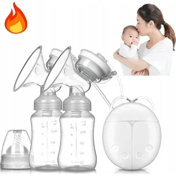 DVOJITÁ BEZDRÁTOVÁ ELEKTRICKÁ ODSÁVAČKA MATEŘSKÉHO MLÉKA BPA FREE USB