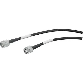 Anténní kabel Koaxiální kabel LMR-400-FR LSZH UL, Černá, A: R-TNC, vnější průměr: 10.3mm, B: R-TNC Siemens S koncovkou