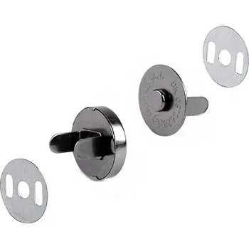 Kabelka Magnetické zapínání na tašky Ø18 mm Černý Nikl (Magnetické zapínání na kabelky Ø18 mm )