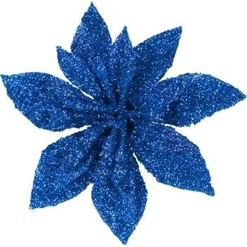 Vánoční dekorace Vánoční ozdoba Springos CA1239 poinsettia 15 cm