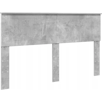 Čelo postele s čelo Betonově šedá 150 cm Kompozitní dřevo