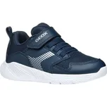 Chlapecká volnočasová obuv Geox J SPRINTYE B. A 35 Tmavě modrá, Bílá